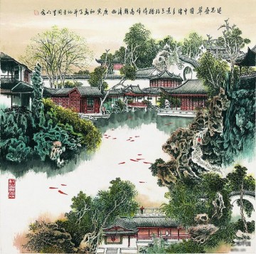 曹仁栄の赤い鯉の古い中国語 Oil Paintings